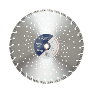 Disco diamantato turbo segmentato 450x30mm, segmento 10mm per cemento armato, pavimentazioni, archi, pietra dura Breckner Germany