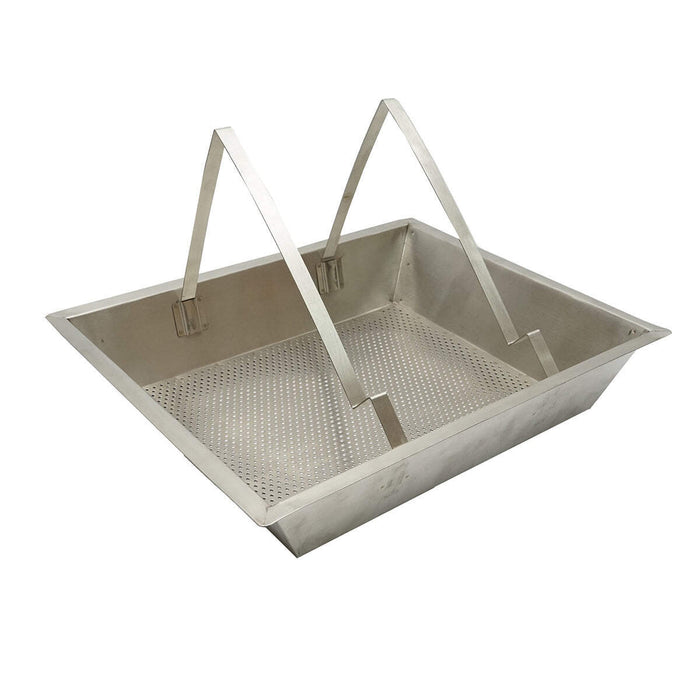 Vassoio in acciaio inox per disopercolare 520x415x110mm