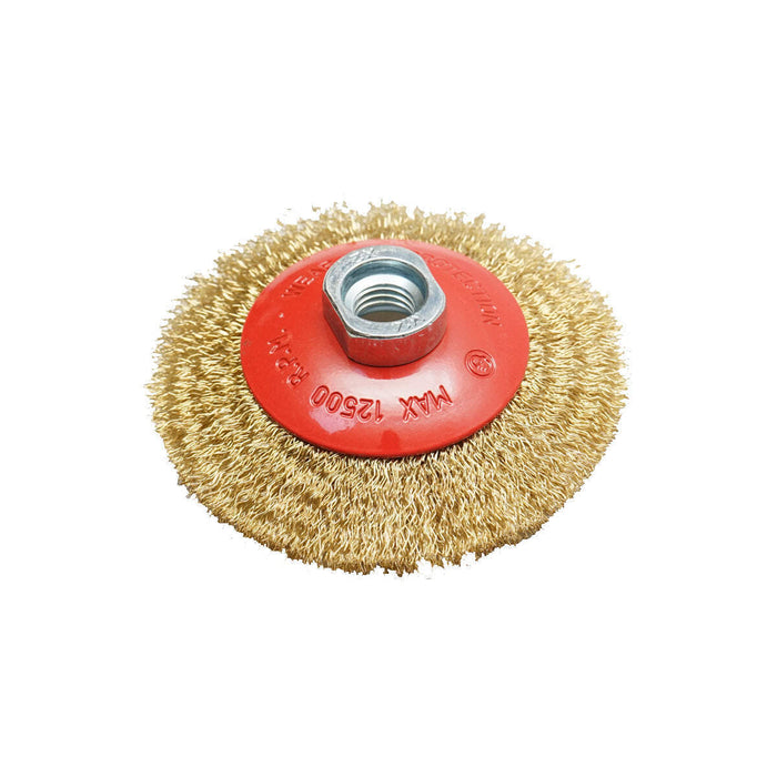 Spazzola circolare in filo metallico 100 mm, M14, Breckner Germany