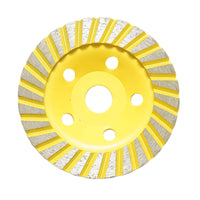 Disco diamantato turbo segmentato tipo coppa 125x22.23 mm per levigatura di cemento, granito e pietra, Crownman