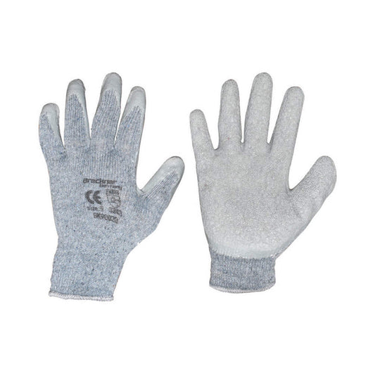 Guanti da lavoro grigi in cotone-gomma taglia 9 Breckner Germany