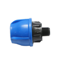 Raccordo a compressione con filettatura esterna D32mmx1/2 pollice, PN16 per sistemi di irrigazione