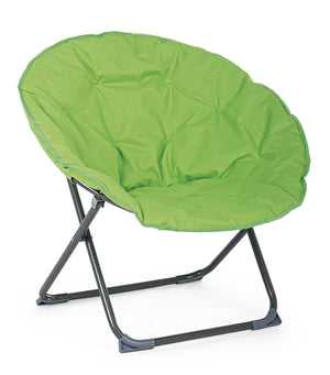 Poltrona da Esterno Giardino Imbottita in Tessuto Sedia Pieghevole Luna Poly Colore: Lime