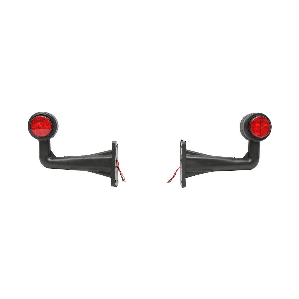 Set di lampade laterali con LED, 12-24V, rosso-bianco, Breckner Germany