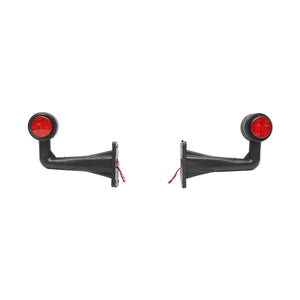 Set di lampade laterali con LED, 12-24V, rosso-bianco, Breckner Germany