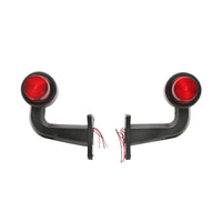 Set di lampade laterali con LED, 12-24V, rosso-giallo, Breckner Germany, modello FR0147R/Y