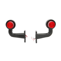 Set di lampade laterali  con LED-NEON, 12-24V, rosso-bianco, Breckner Germany, modello FR0148R/W