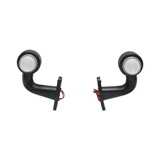 Set di lampade laterali con LED NEON, 12-24V, rosso-bianco, Breckner Germany