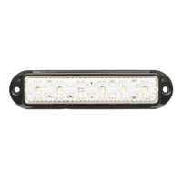 Lampada laterale  LED, bianca, 12V-24V, 155x37 mm, con cornice nera, Breckner Germany