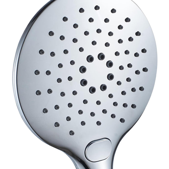 Doccino cromato a 3 funzioni con pulsante cambio getto - serie Astra