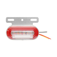 Lampada laterale con LED, 24V, rosso-bianca, Breckner Germany