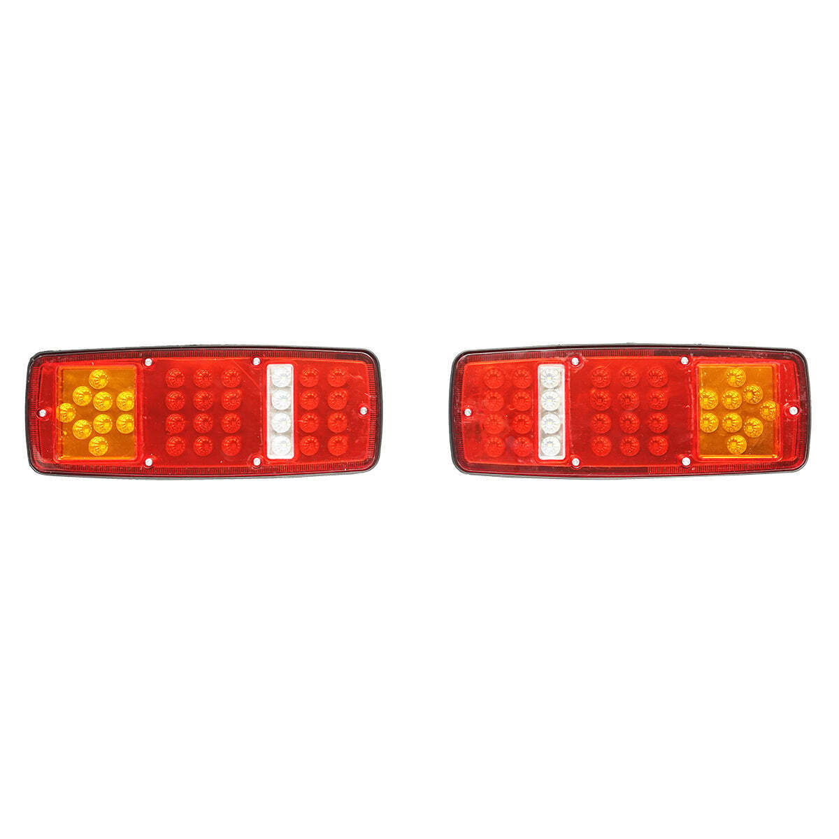 Set di lampade posteriori per camion, LED, 280x105 mm, 24V, Breckner Germany.