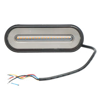 Lampada stop posteriore LED, 12-24V, 122x43x20 mm, segnalazione dinamica, Breckner Germany