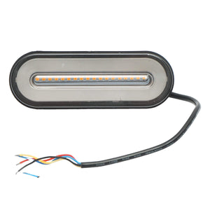 Lampada stop posteriore LED, 12-24V, 122x43x20 mm, segnalazione dinamica, Breckner Germany