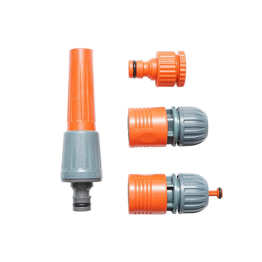 Set di connettori con testa regolabile 1/2 per tubo da giardino.