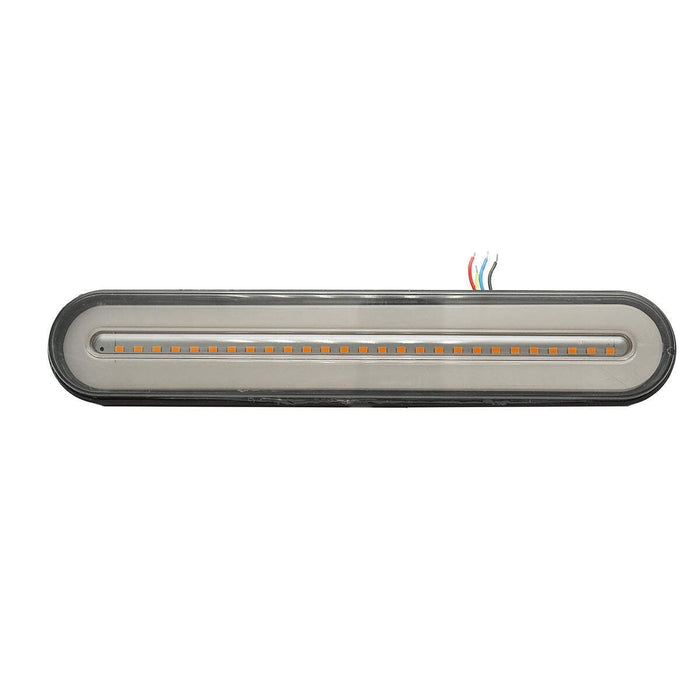 Lampada stop posteriore LED, 12-24V, 235x43x20 mm, segnalazione dinamica, Breckner Germany