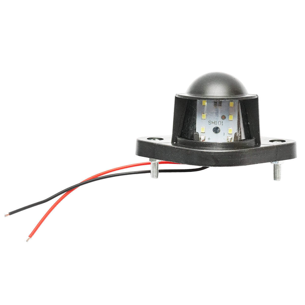 Lampada LED per illuminazione della targa di registrazione per camion, 72x70 mm, LED, 24V, Breckner Germany