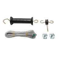 Set manico porta con filo elastico, connettori, isolatore con ancoraggio doppio, Breckner Germany