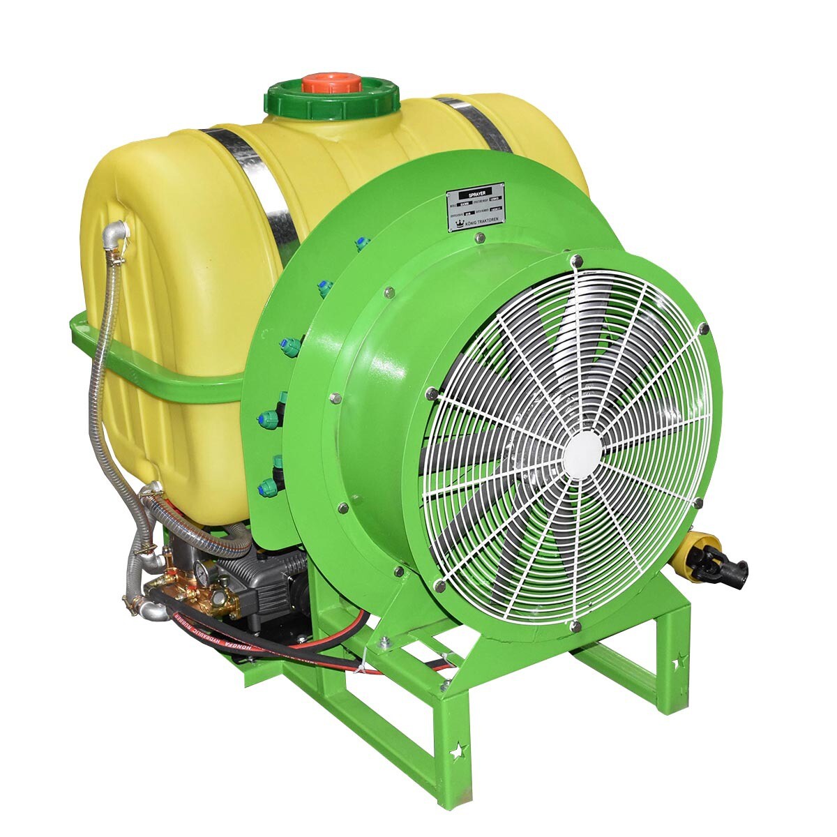 Atomizzatore con capacità serbatoio 300L con cardano  Atomizzatore portato per trattore