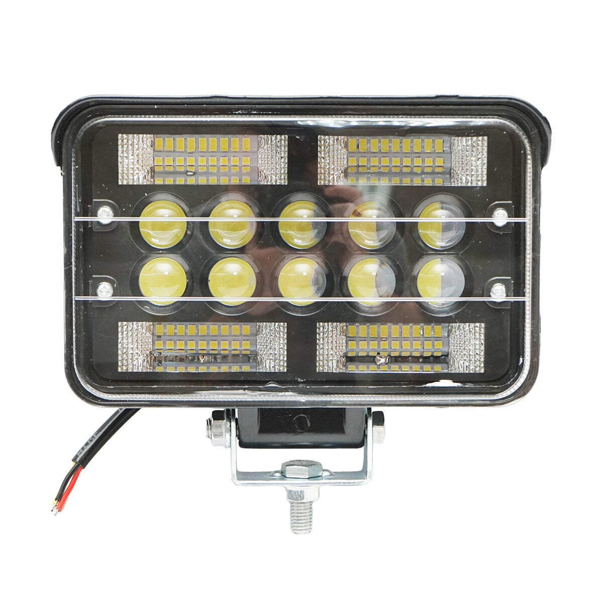 Proiettore/lampada slim con visiera, 78W, 4 zone SMD e 6 LED con lente, 10-30V, 12V/24V, Breckner Germany