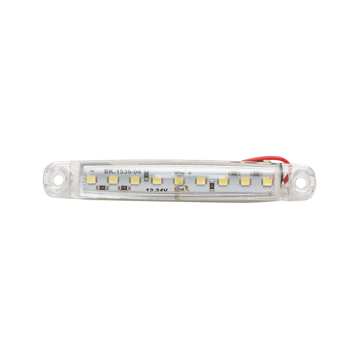 Lampada laterale con LED bianca, 12V/24V, FR0176, Breckner Germany.