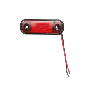 Lampada laterale  slim con LED rossa, 12V-24V, FR0175, Breckner Germany