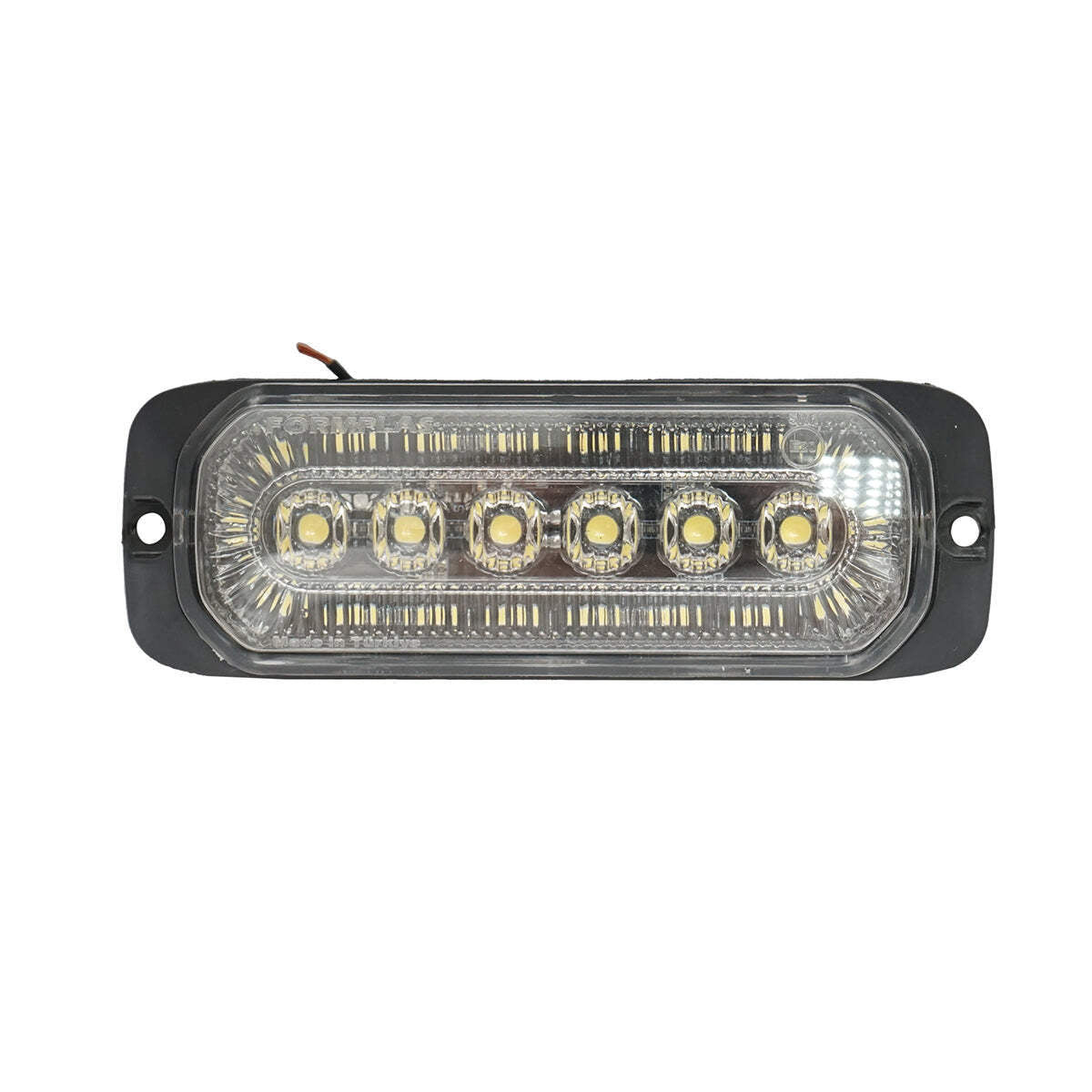 Lampada laterale  LED, 12V-24V, bianca intermittente, 132x46 mm, Breckner Germany.