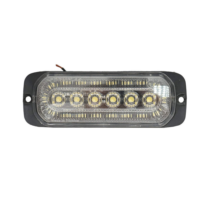 Lampada laterale  LED, 12V-24V, bianca intermittente, 132x46 mm, Breckner Germany.