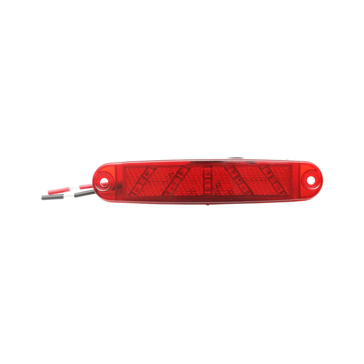 Lampada  laterale LED rossa, 100 mm, 12V-24V, Breckner Germany.