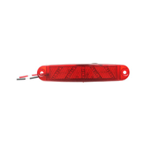 Lampada  laterale LED rossa, 100 mm, 12V-24V, Breckner Germany.