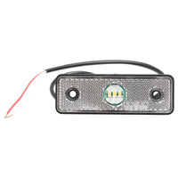 Lampada laterale bianca con LED, 24V.