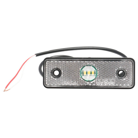 Lampada laterale bianca con LED, 24V.