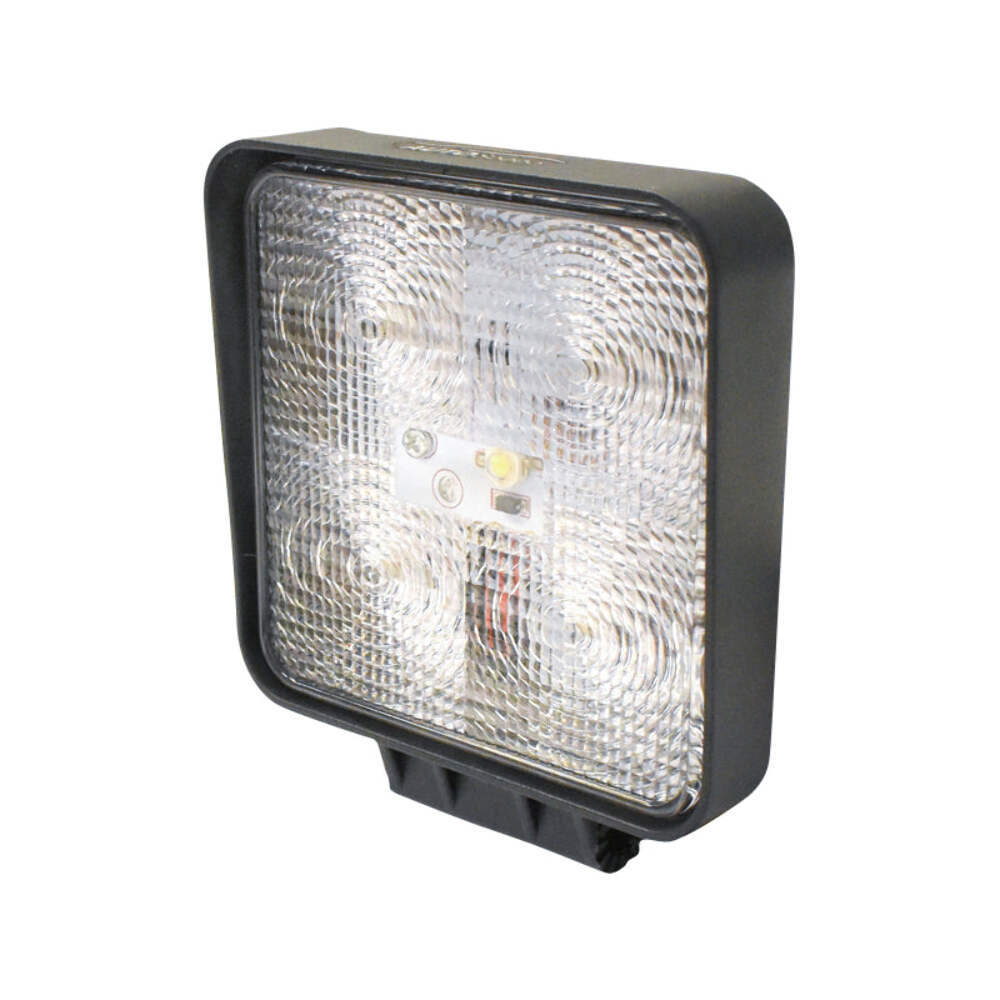 Lampada quadrata con 5 LED, 10-30V, 15W, angolo di radiazione 60°