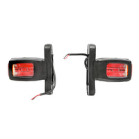 Lampada laterale con LED, 12-24V, rosso-bianco-gialla