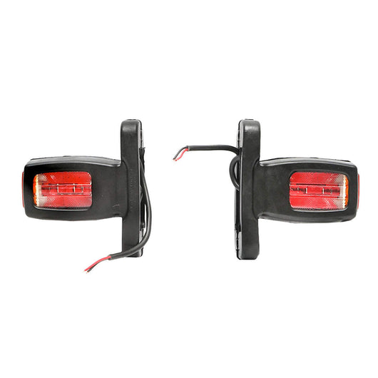 Lampada laterale con LED, 12-24V, rosso-bianco-gialla