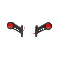 Set di lampade laterali  con LED, 12-24V, rosso-bianco, PVC elastico, Breckner Germany