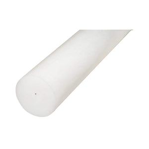 Barra di poliammide, poliossimetilene-poliacetale POM bianca 1000x60mm 4.24 Kg