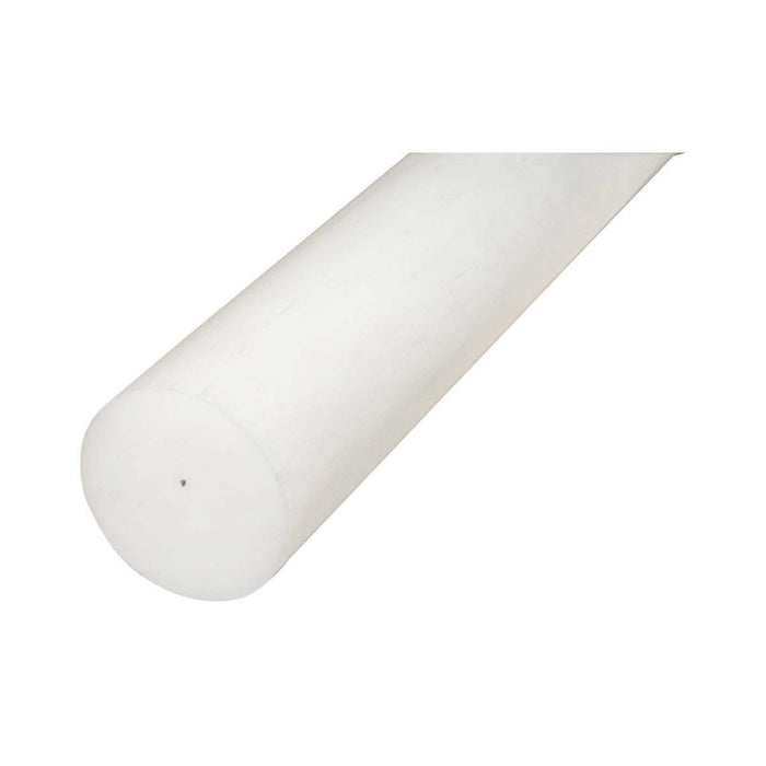Barra di poliammide, poliossimetilene-poliacetale POM bianca 1000x60mm 4.24 Kg