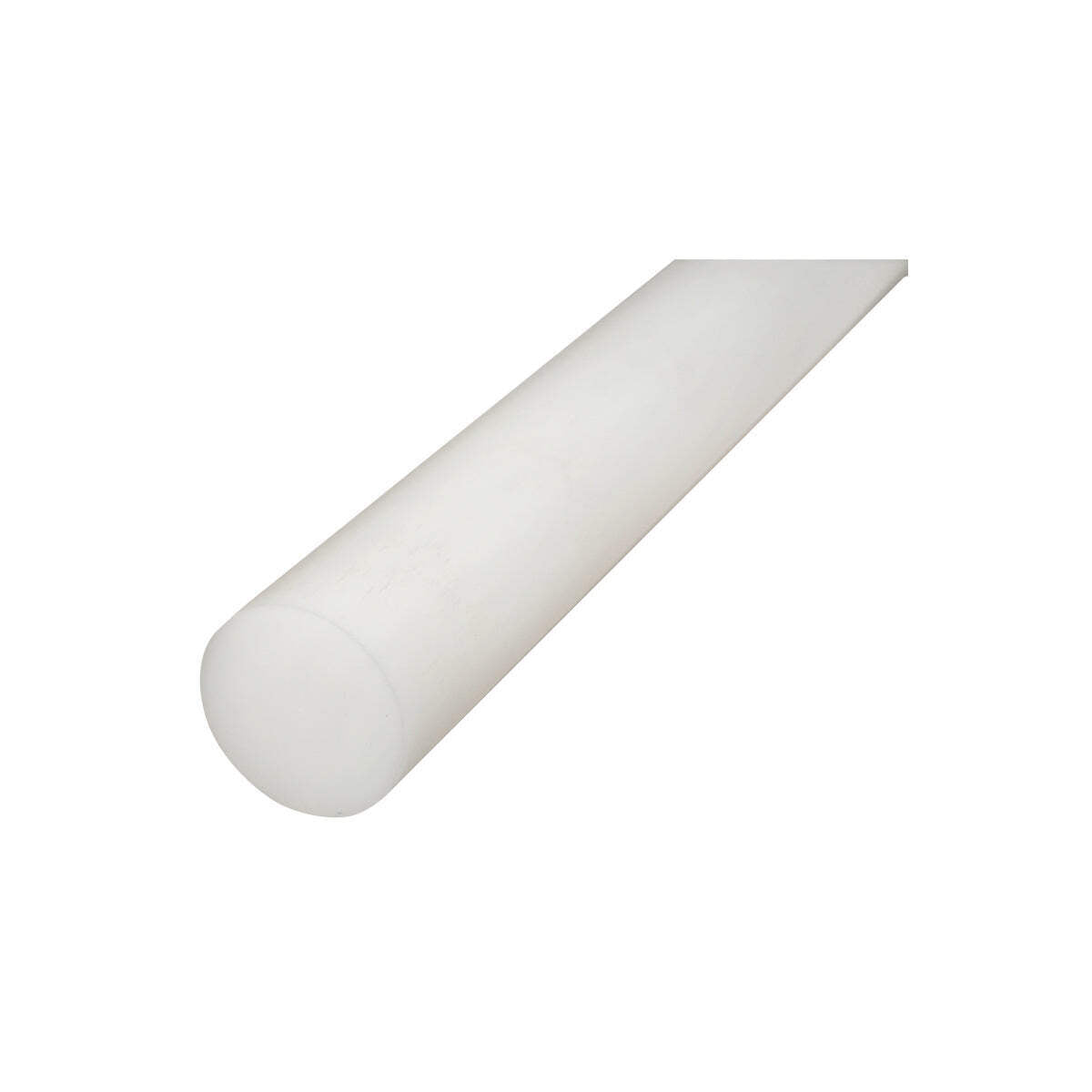 Barra di poliammide, poliossimetilene-poliacetale POM bianca 1000x50mm 2.88 Kg.