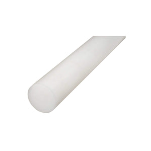 Barra di poliammide, poliossimetilene-poliacetale POM bianca 1000x50mm 2.88 Kg.