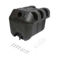 Serbatoio per acqua 30L con rubinetto e dosatore di sapone da 250 ml, in plastica nera, dimensioni 332x420x331 mm