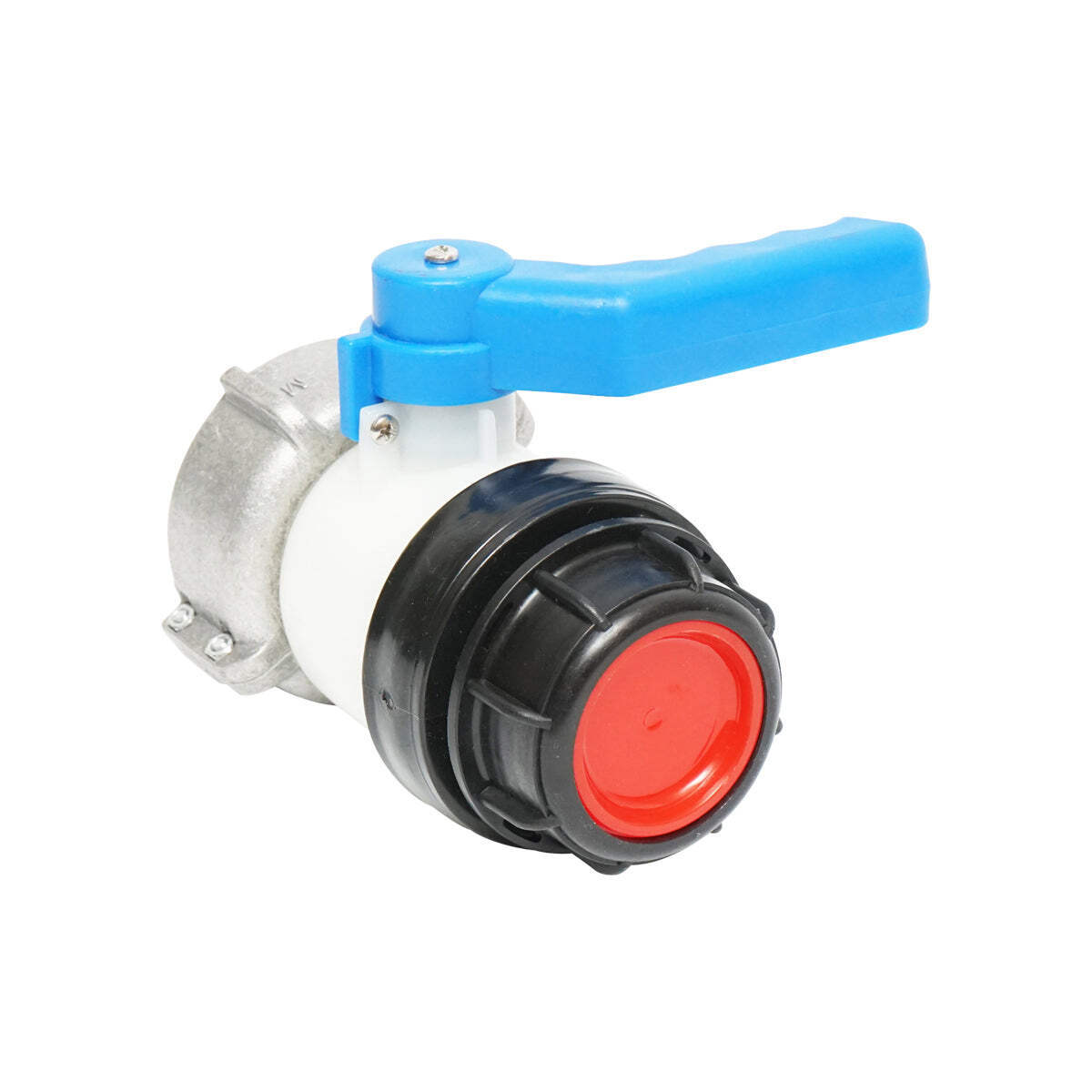 Valvola a sfera per serbatoio IBC S60x6, DN50 diametro filettatura 75 mm, guarnizione EPDM.