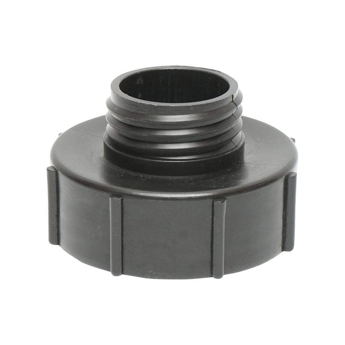 Adattatore IBC riduzione S100x8 da 3 a 2, filetto interno S100x8, filetto esterno S60x6.