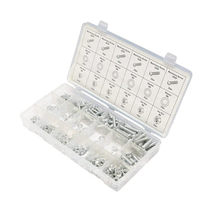 Set di viti metriche a croce, dadi e rondelle piatte, 420 pezzi.