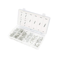 Set di 410 viti autofilettanti per lamiera con testa a croce.