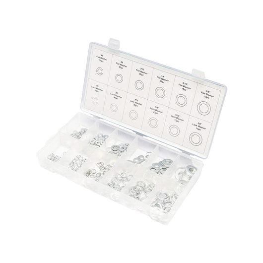 Set di 350 rondelle piane e Grover