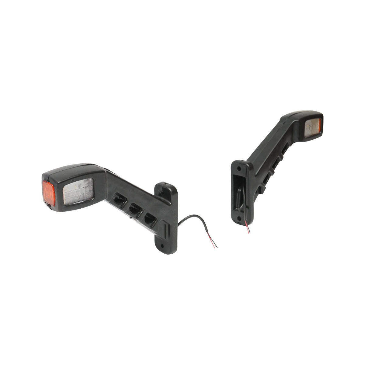 Set di lampade laterali con LED, 12-24V, rosso-bianco-giallo, Breckner Germany, modello FR 0132.