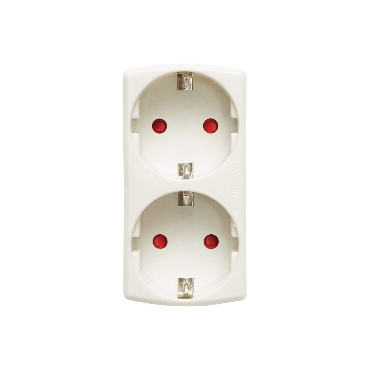 Doppia presa Schuko 16A, 250V, max 3680W