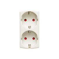 Doppia presa Schuko 16A, 250V, max 3680W