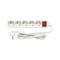 Prolunga con 5 prese schuko 1,5m, 16A, 250 e interruttore